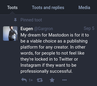 一篇来自mastodon.social/@gargron的置顶嘟文